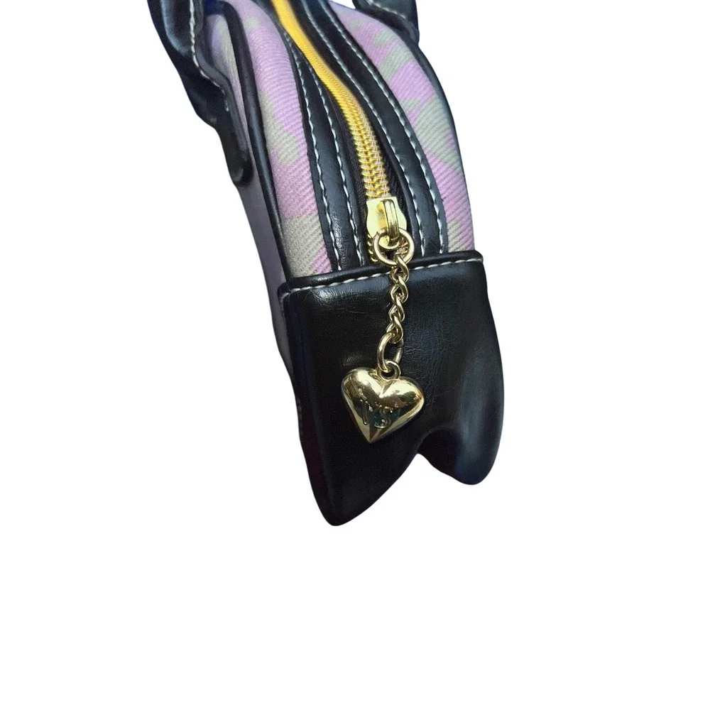 Victorias Secret Pink LOVE Monogram Mini Bowling Bag Black Trim Y2K Handbag